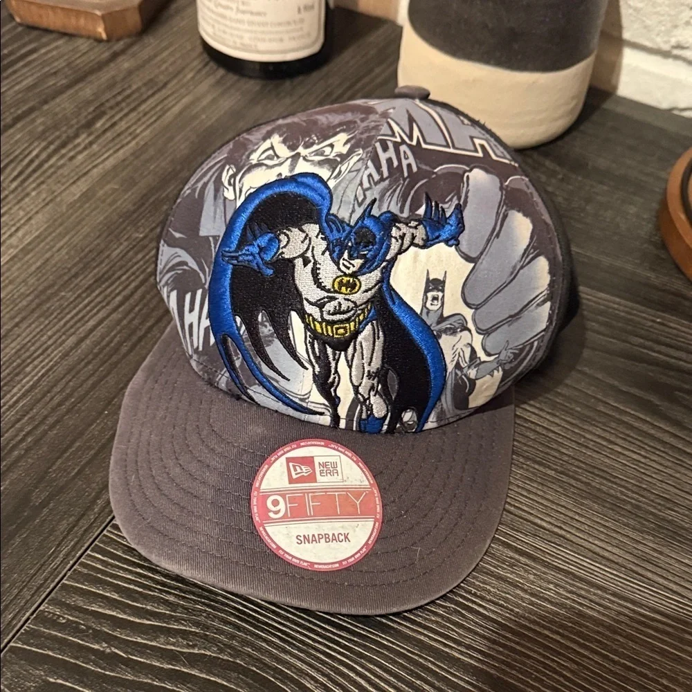 New Era Kids Batman Snapback Hat - Gray and Blue
